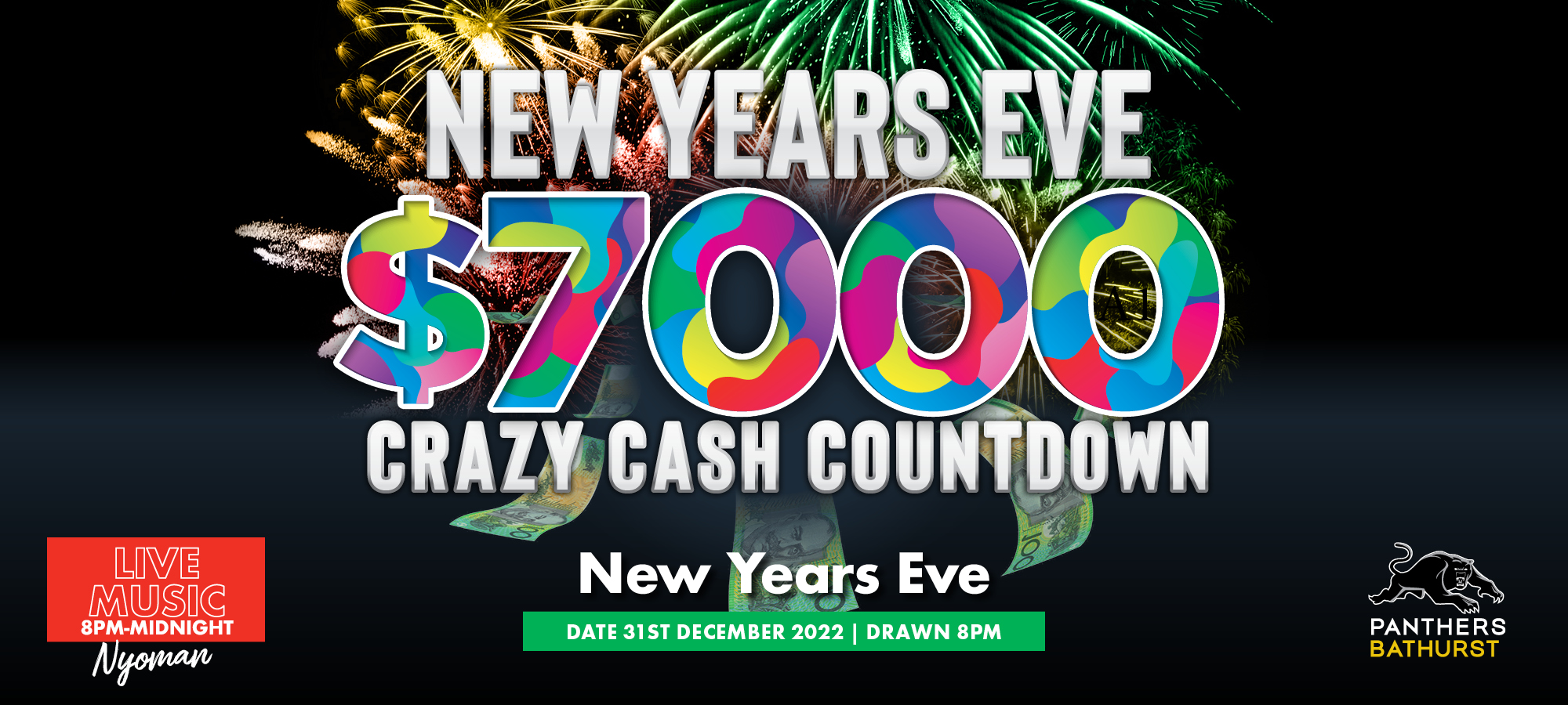 New Year’s Eve Crazy Cash Countdown