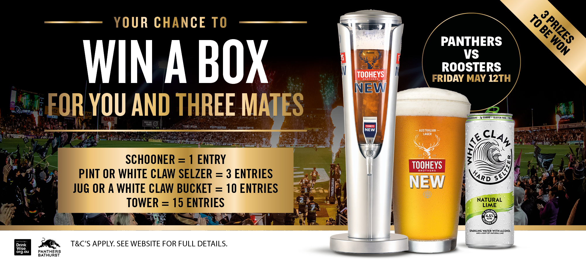 Win a Box to Panthers vs Roosters