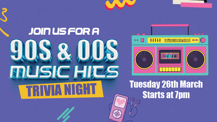 90s & 00s Music Hits Trivia Night