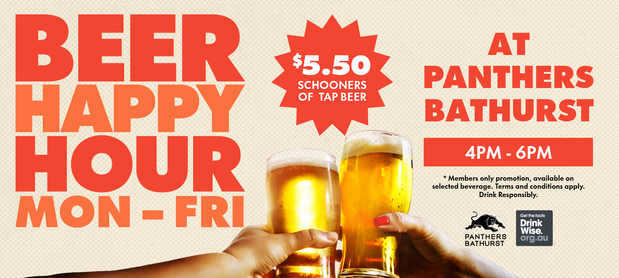 Happy Hour Tap Beers