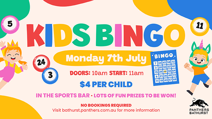 KIDS BINGO | July School Holidays