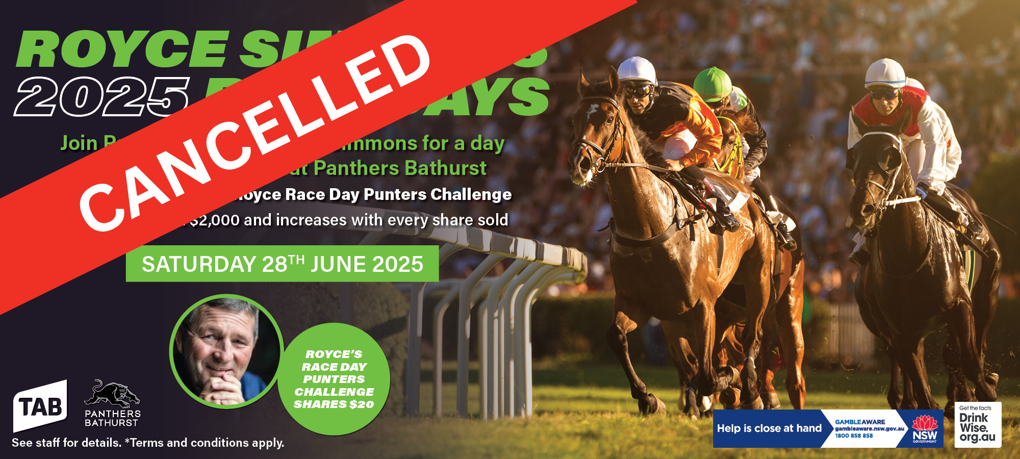 CANCELLED | Royce’s Race Day