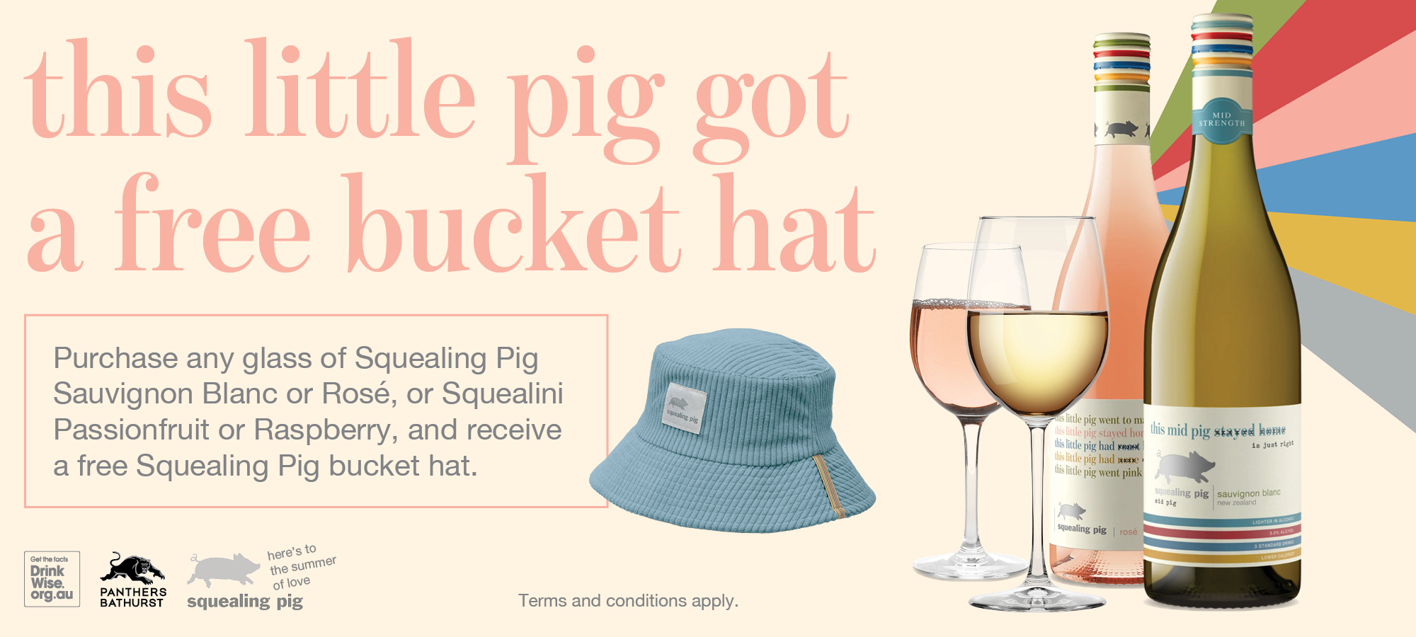 Squealing Pig FREE Bucket Hat