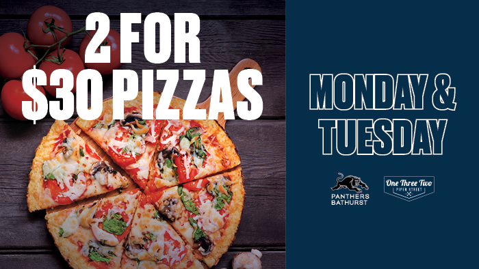 2 for $30 Pizzas