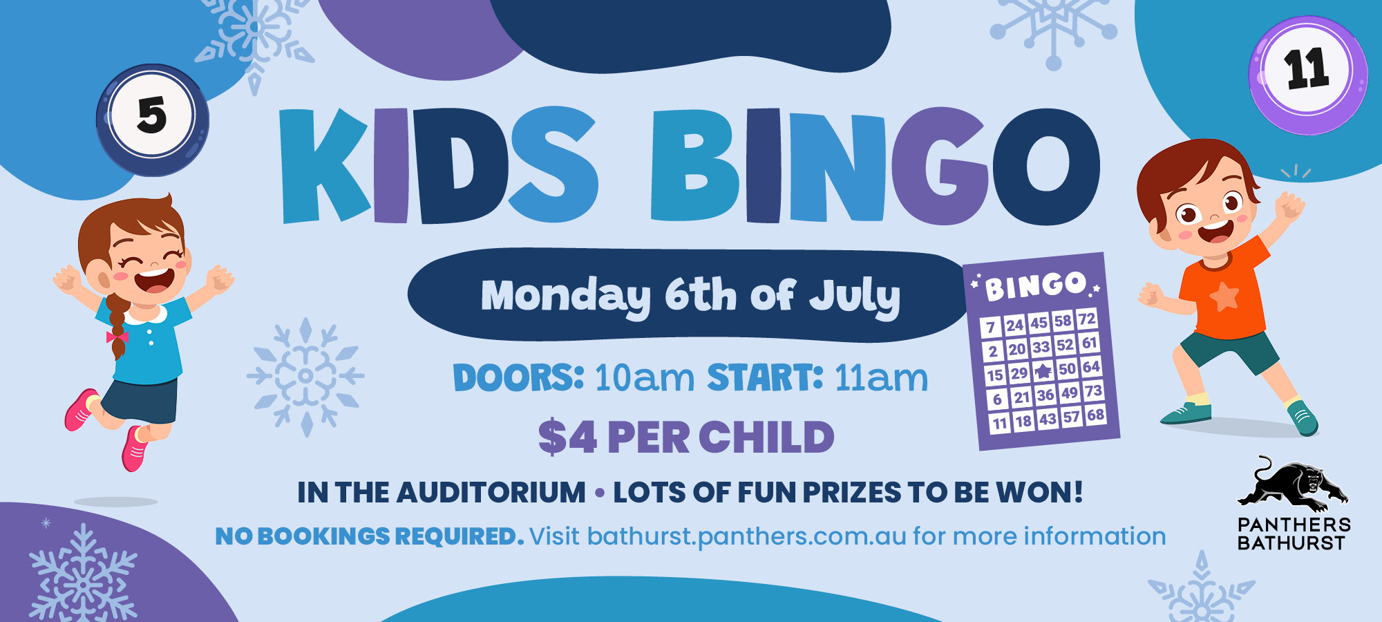 KIDS BINGO | July School Holidays