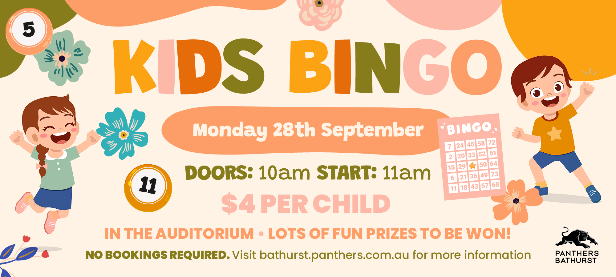 KIDS BINGO | September School Holidays