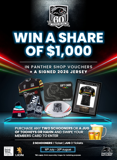 WIN A SHARE OF $1000 IN PANTHER SHOP VOUCHERS