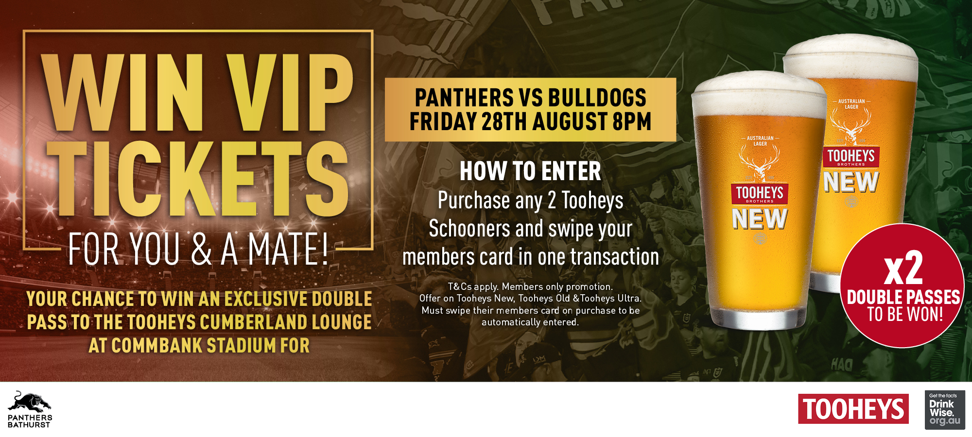 Win VIP Tickets For you and a Mate!